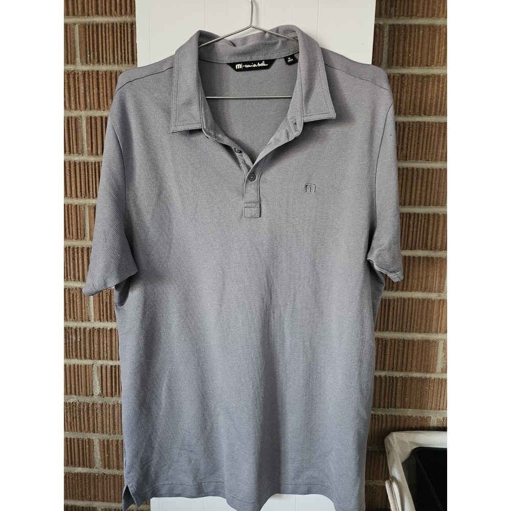 Travis Mathew Polo Shirt‎ Mens XL Extra Large Gray Casual Comfort Outdoors